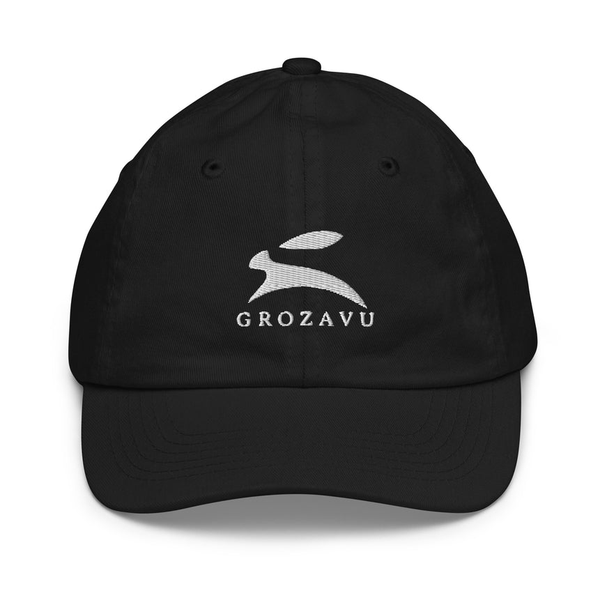 Grozavu kids cap in bio-washed chino cotton twill, unstructured six-panel