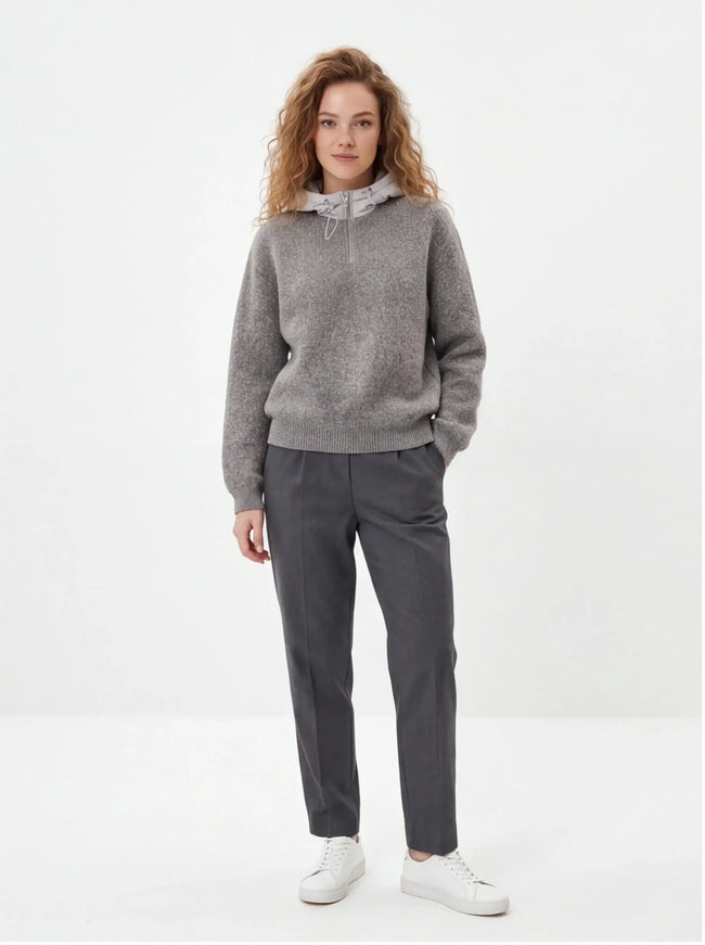 Structured Hoodie – from Premium Weave for a Bold Silhouette