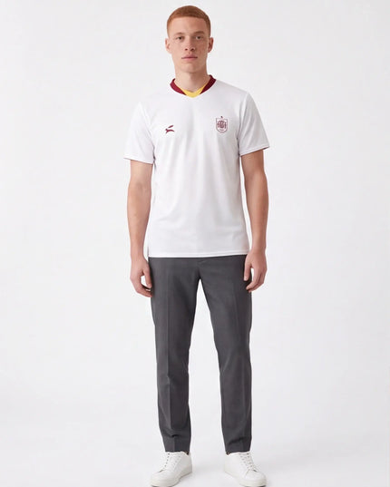 Graphite Jersey Form — lifestyle image showing the jersey worn in a minimal urban setting