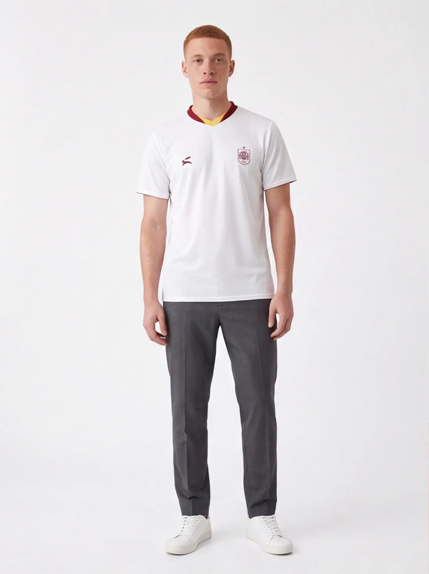 Graphite Jersey Form — lifestyle image showing the jersey worn in a minimal urban setting