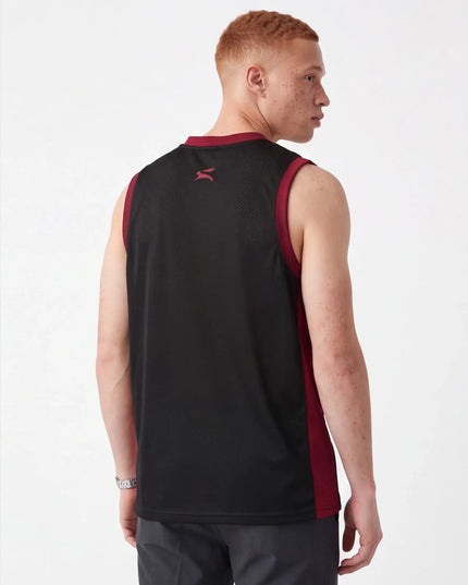 Eclipse Tank Cut full-length lifestyle shot — relaxed unisex silhouette showing natural fall at the hem