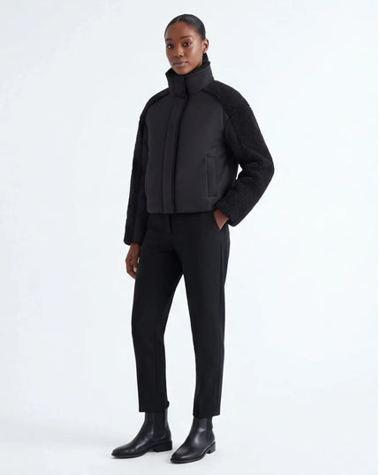 Architectural Ivory Top — styled lifestyle shot showing the piece integrated into a minimal streetwear look